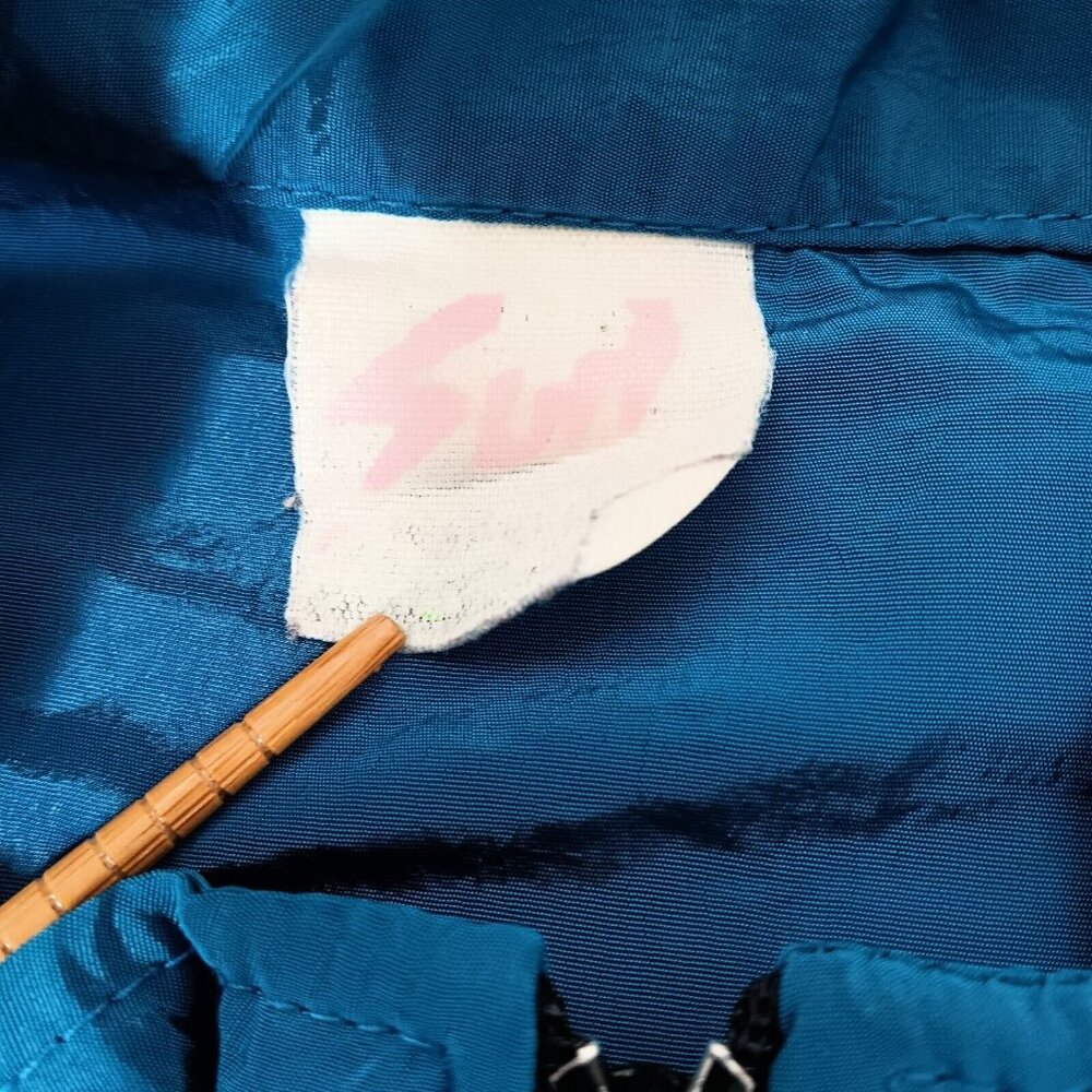 Surf Style Windbreaker Jacket 1 Size Myrtle Beach Chevy Pickup Blue Vintage Zip - Picture 9 of 14